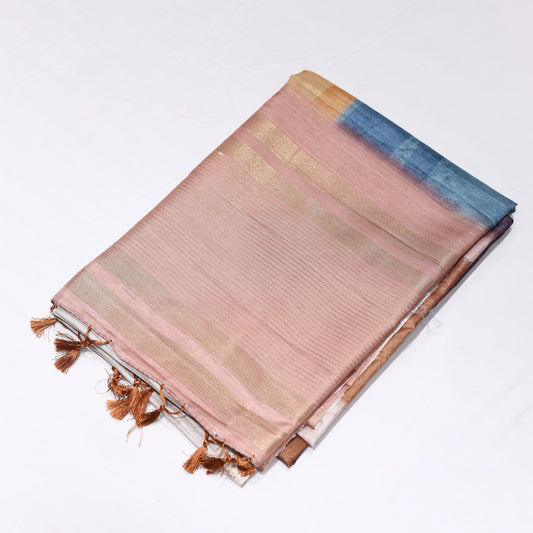 Brandy Rose Fancy Semi Tusser Saree