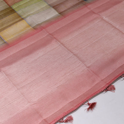 Pizza Pie  Fancy Semi Tusser Saree