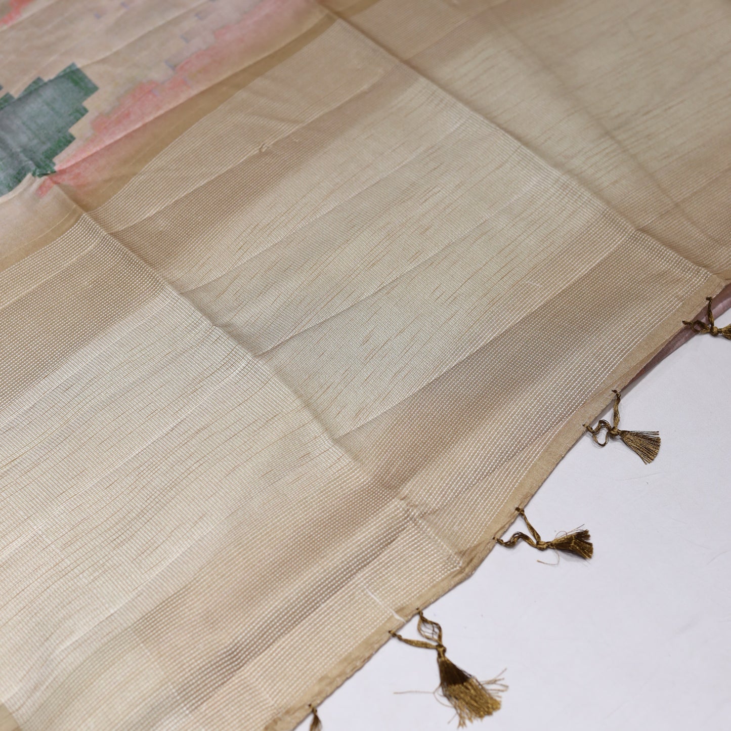 Ash Fancy Semi Tusser Saree