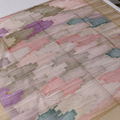 Ash Fancy Semi Tusser Saree