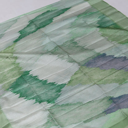 Lichen Green Fancy Semi Tusser Saree