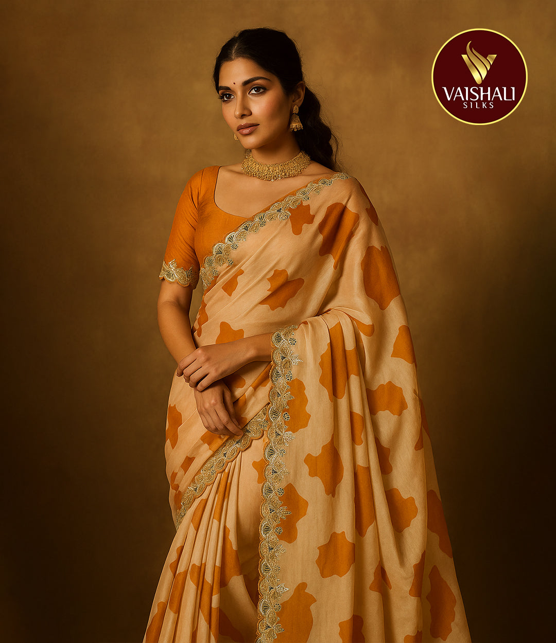 Fancy Designer Saree Netted Saree