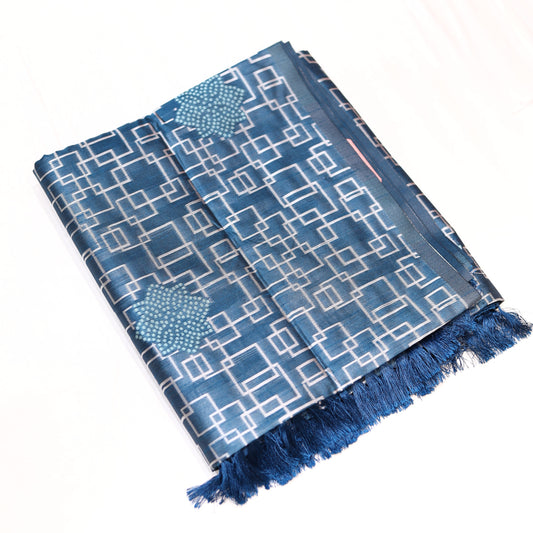 Stormy Blue Fancy Saree
