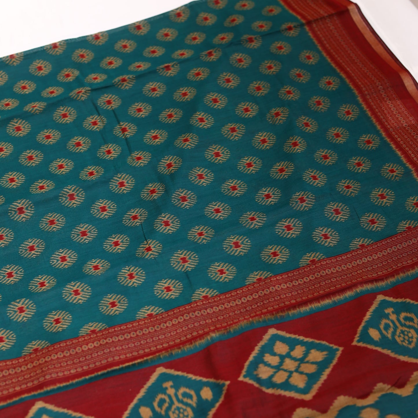 Dark Green Chanderi Saree