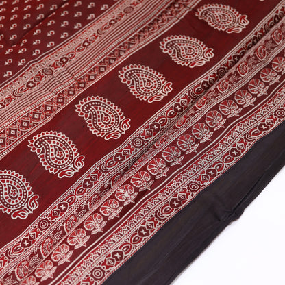 Maroon Chanderi Saree
