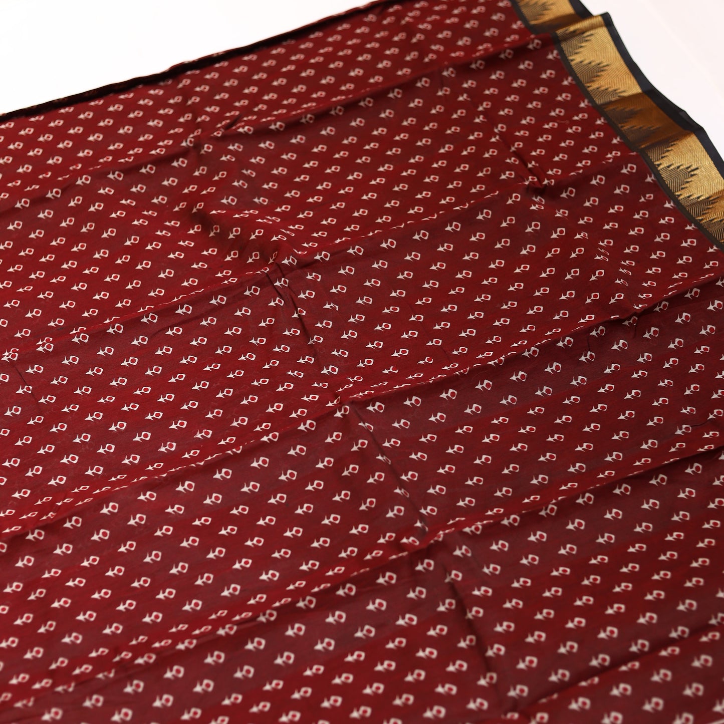 Maroon Chanderi Saree