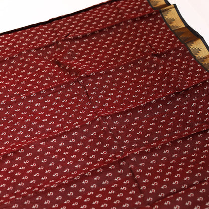Maroon Chanderi Saree