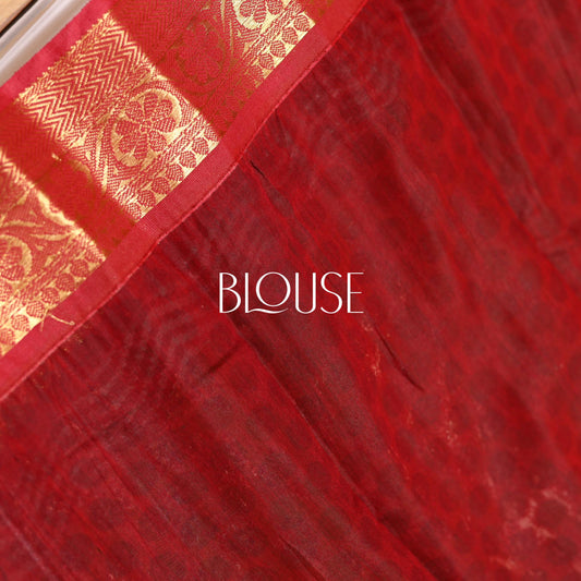 Mustard Chanderi Saree