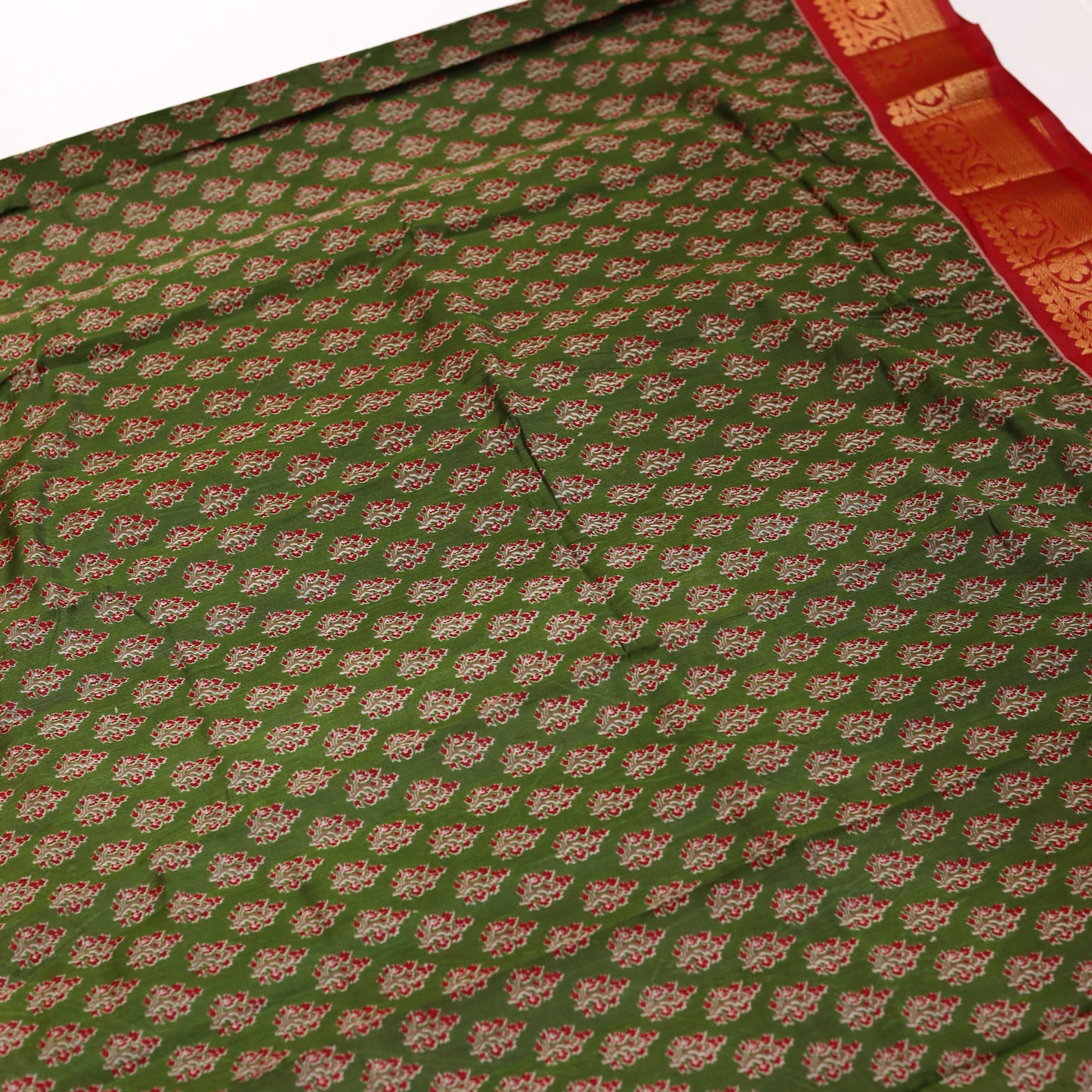 Verdun Green Chanderi Saree
