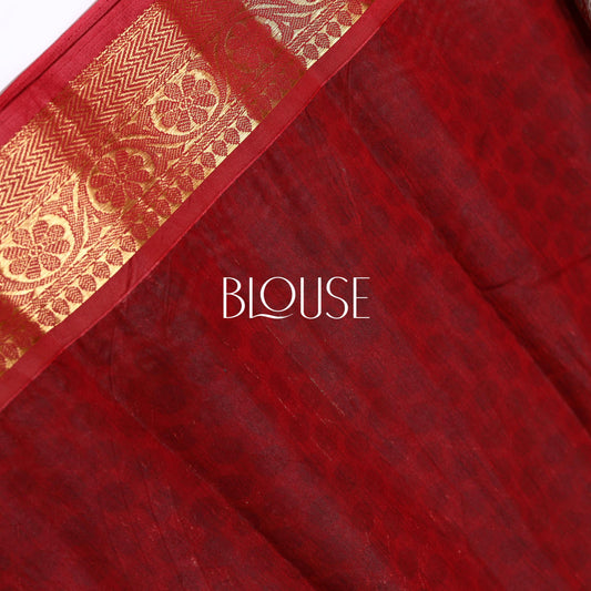 dark Blue Chanderi Saree