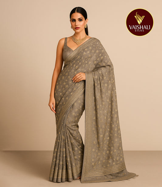 Fancy Designer Saree Netted Saree