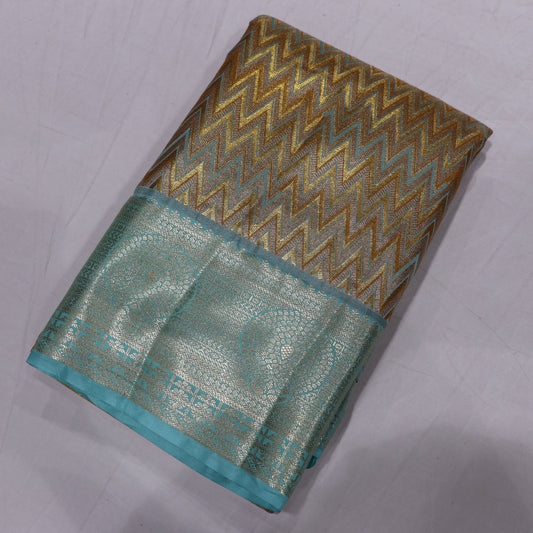 Pure Tissue Silk  Green Colour - Vaishali Silks