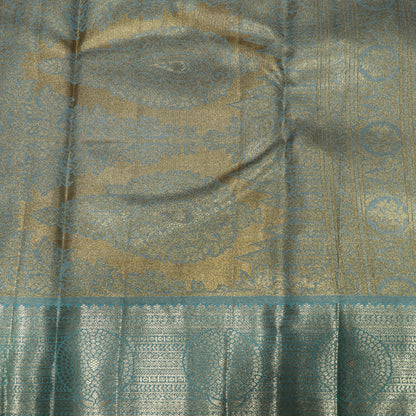 Pure Tissue Silk  Green Colour - Vaishali Silks