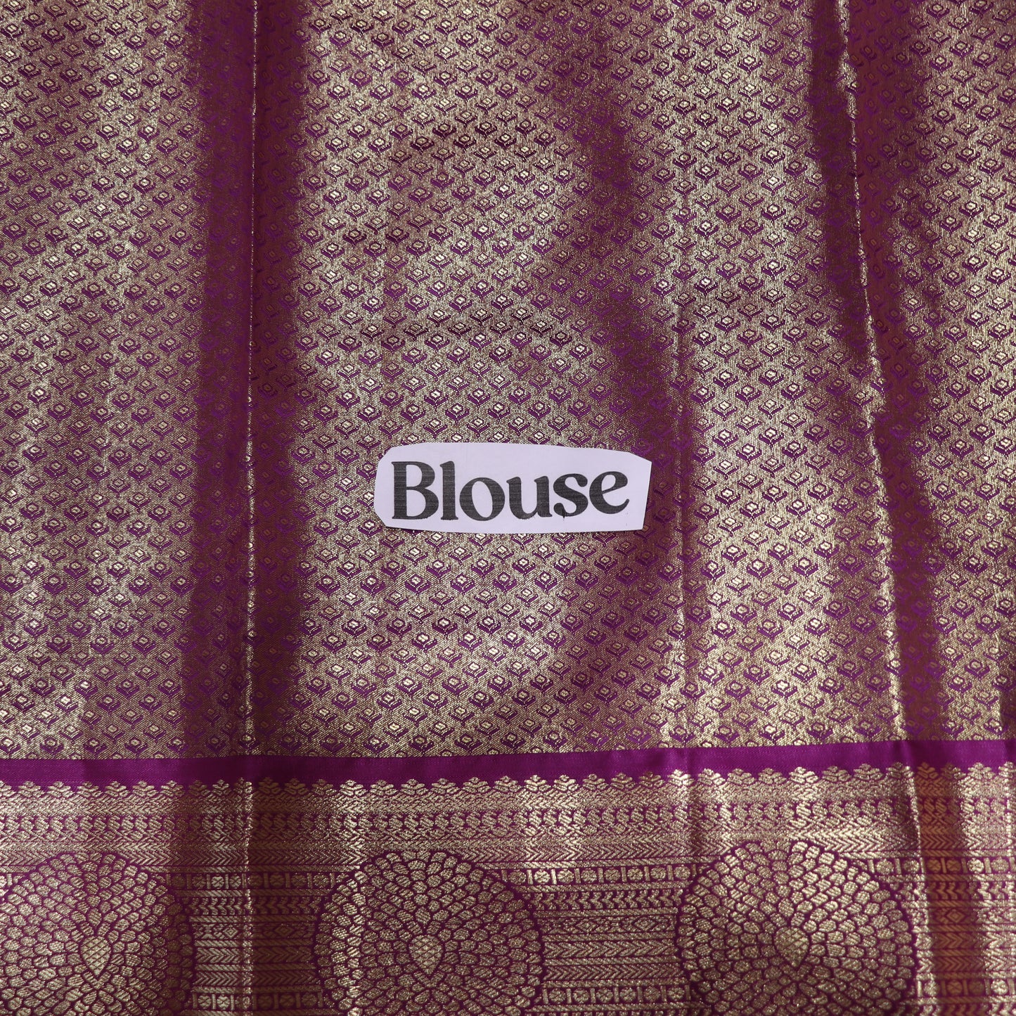 Pure Tissue Silk Green With Purple Colour - Vaishali Silks