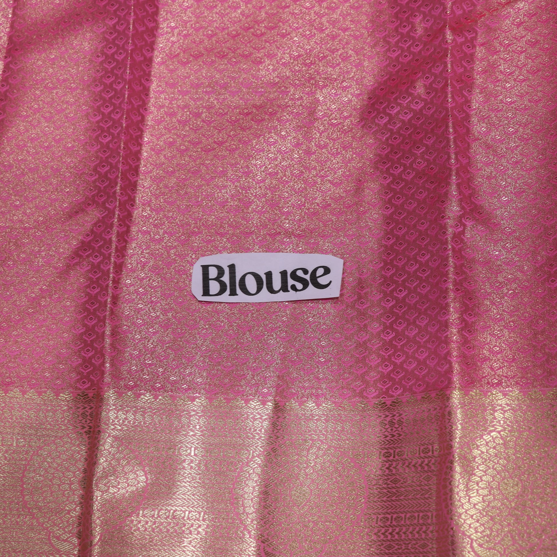 Pure Tissue Silk  Green With Pink Colour - Vaishali Silks
