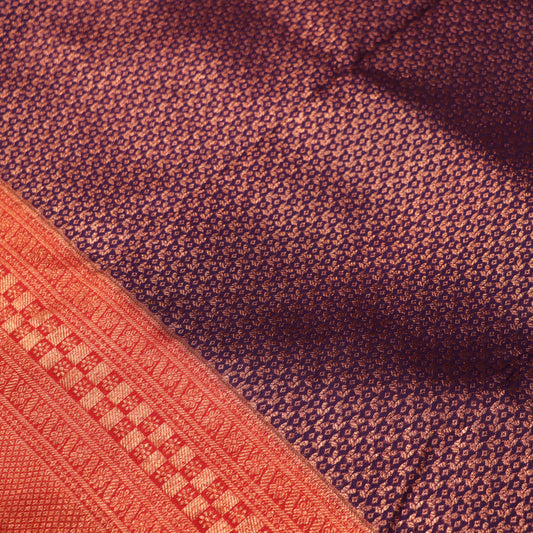 Pure silk Saree Voilet With Red - Vaishali Silks