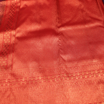Pure silk Saree Voilet With Red - Vaishali Silks