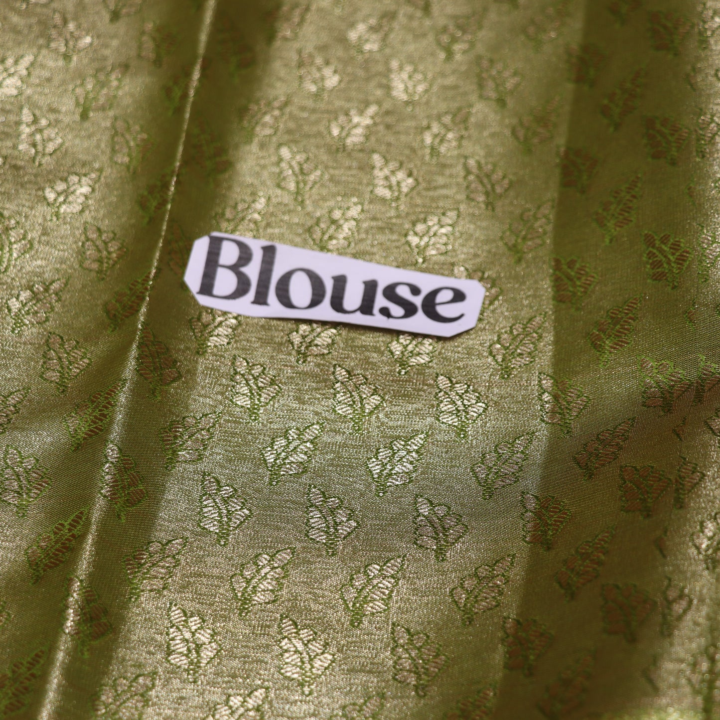 Pure Tissue silk Saree Sandal With  Green - Vaishali Silks