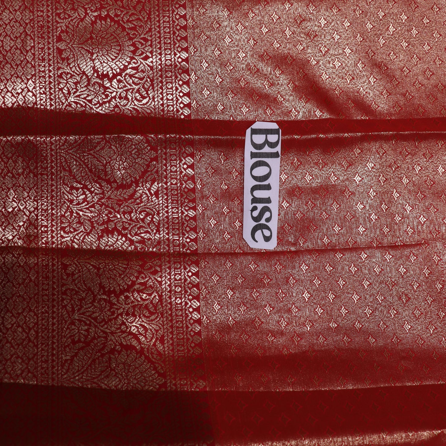 Pure Tissue silk Saree Sandal With Red - Vaishali Silks