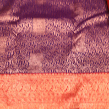 Pure silk Saree Voilet With  Red - Vaishali Silks