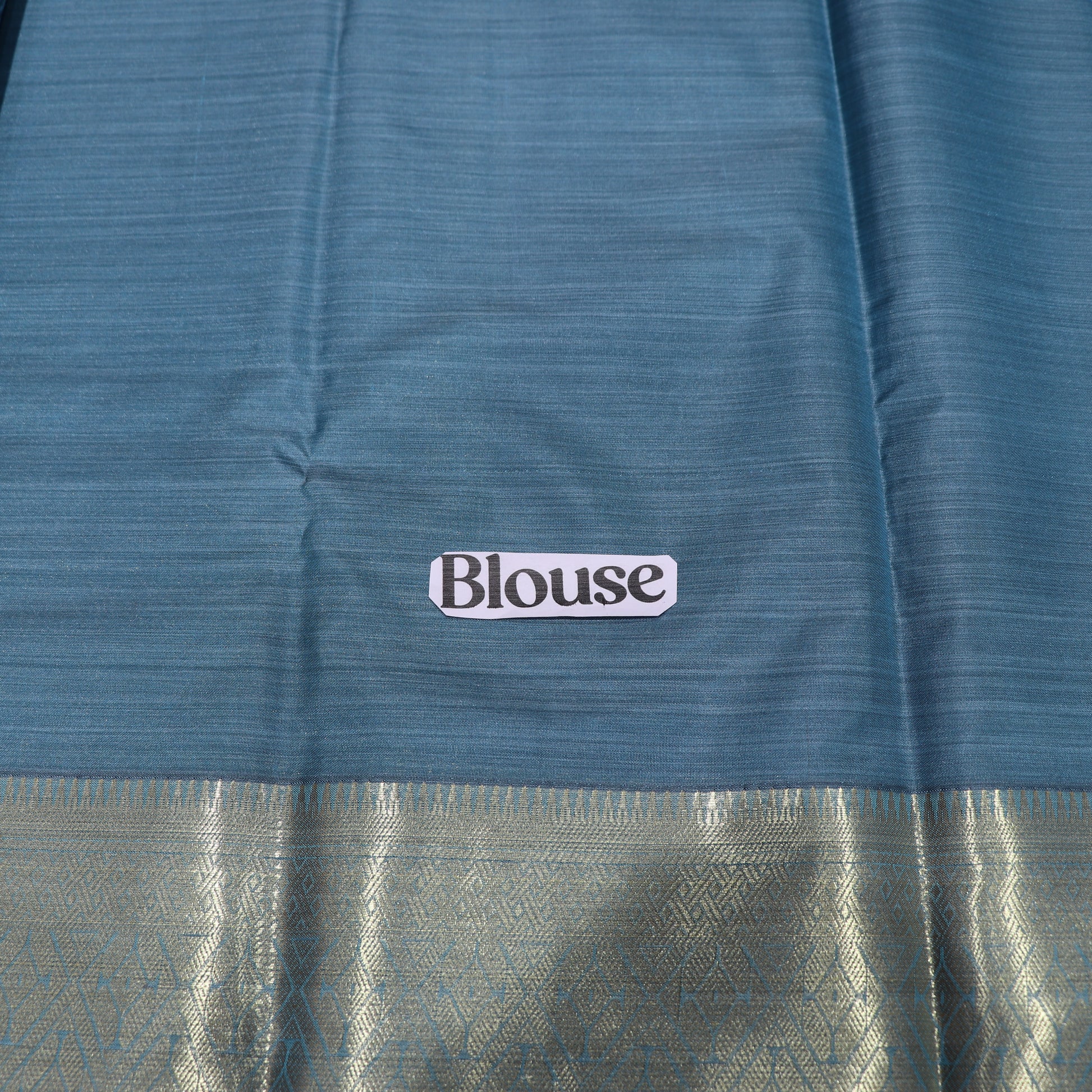 Pure Printed Silk Saree Blue Colour - Vaishali Silks