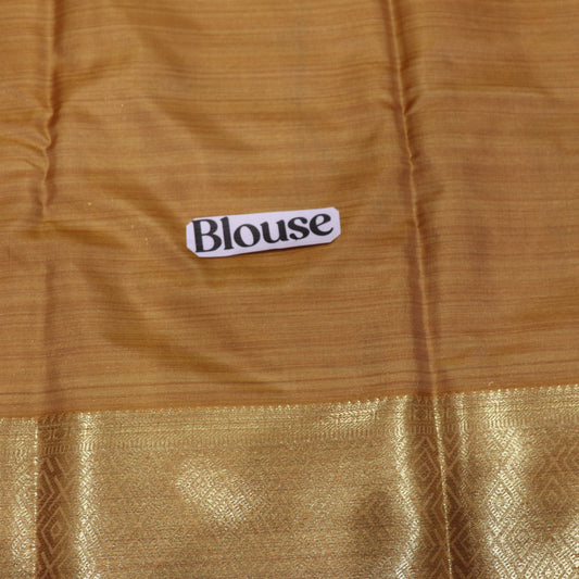 Pure Printed Silk Saree Yellow Colour - Vaishali Silks