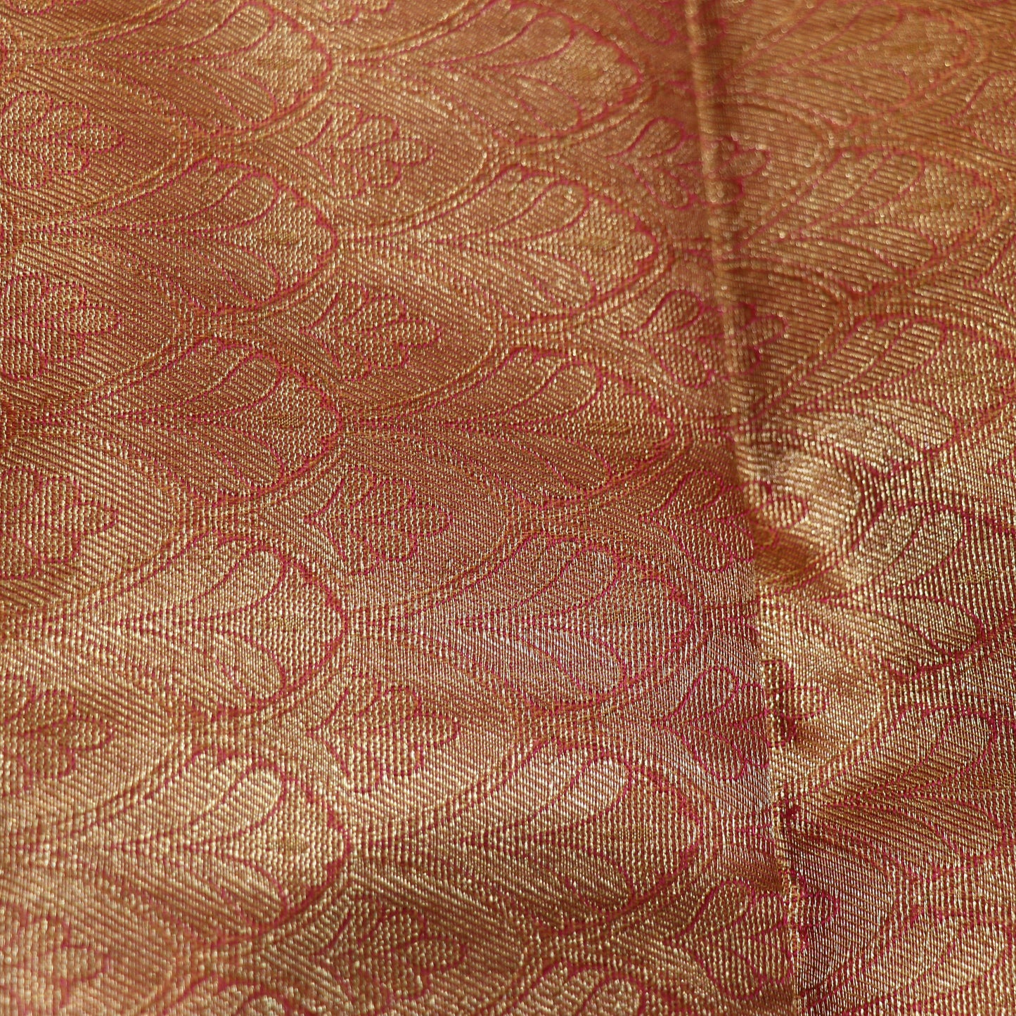 Pure Printed Silk Saree Orange  Colour - Vaishali Silks