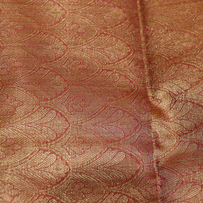 Pure Printed Silk Saree Orange  Colour - Vaishali Silks