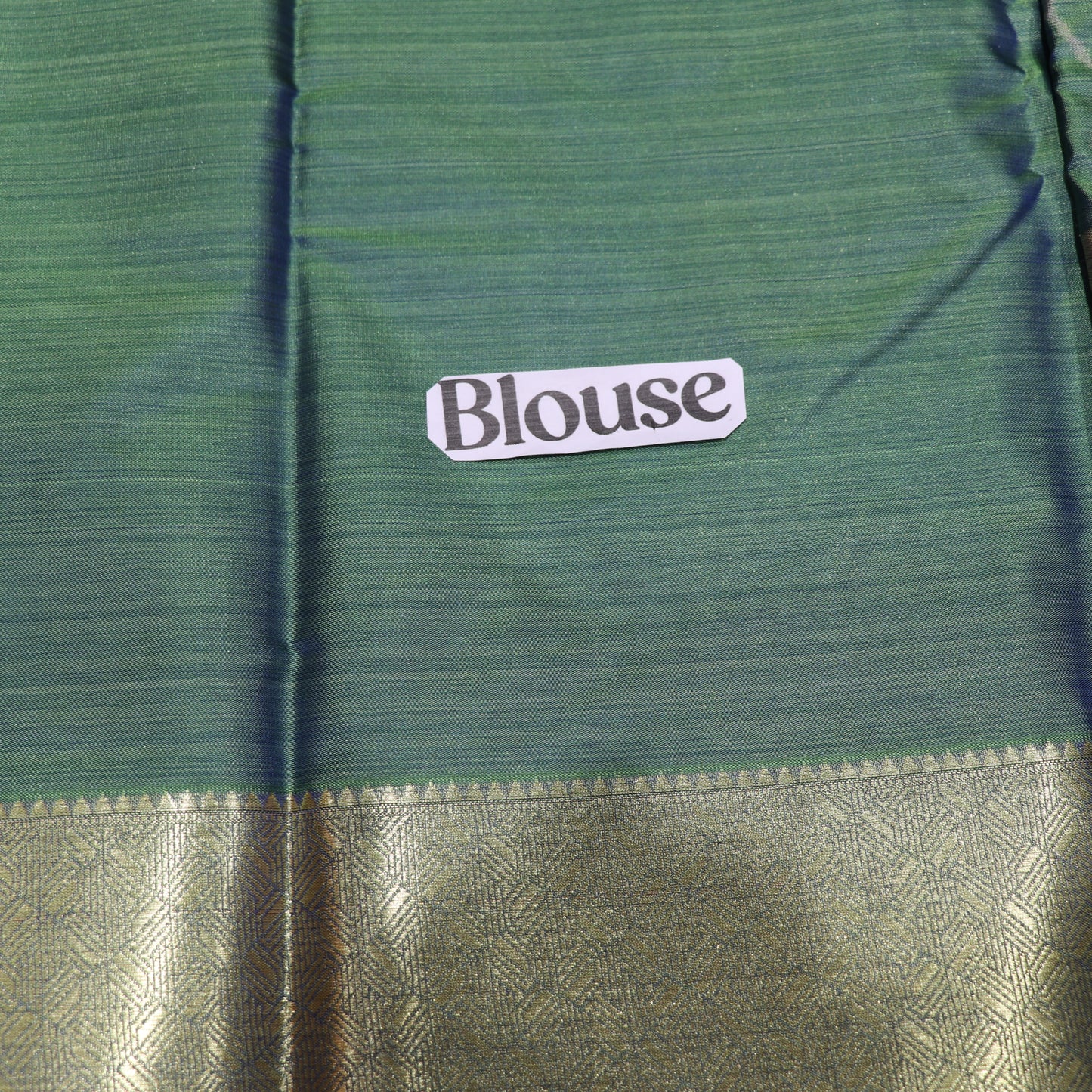 Pure Printed Silk Saree Green Colour