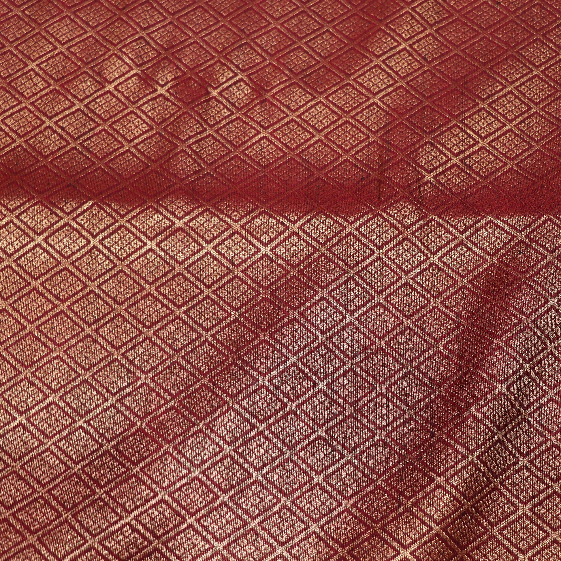 Semi Jute  Silk Green  With  Mearon - Vaishali Silks