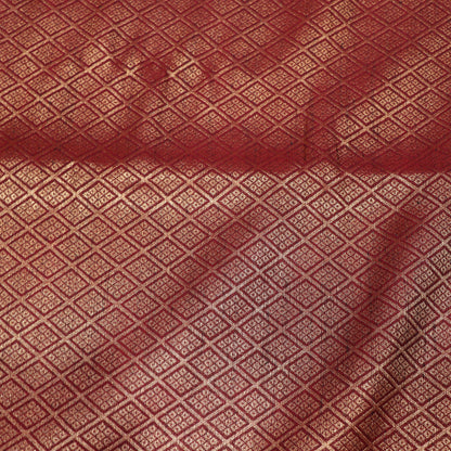 Semi Jute  Silk Green  With  Mearon - Vaishali Silks