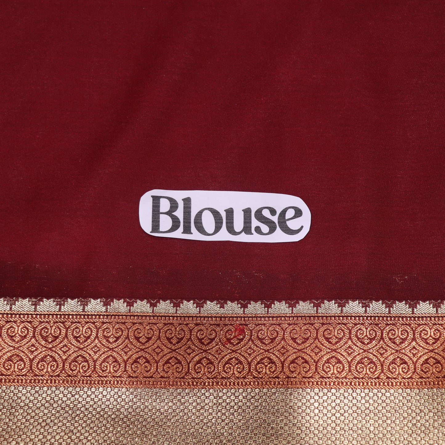Semi Soft Silk Orange  With  Mearon - Vaishali Silks