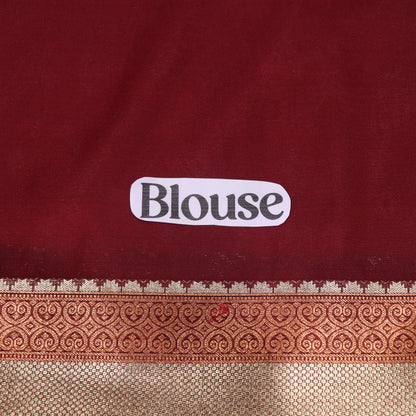 Semi Soft Silk Orange  With  Mearon - Vaishali Silks