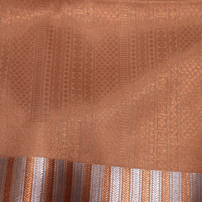 Semi Soft Silk Pink with Sandel - Vaishali Silks