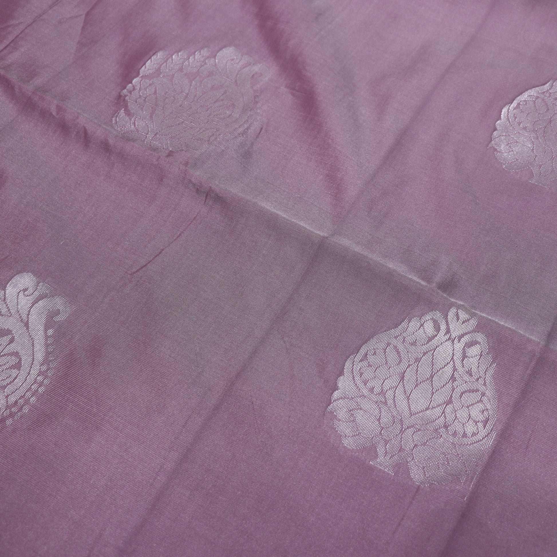 Semi Soft Silk  Dark Onion  Shade with  Sandel Colour - Vaishali Silks