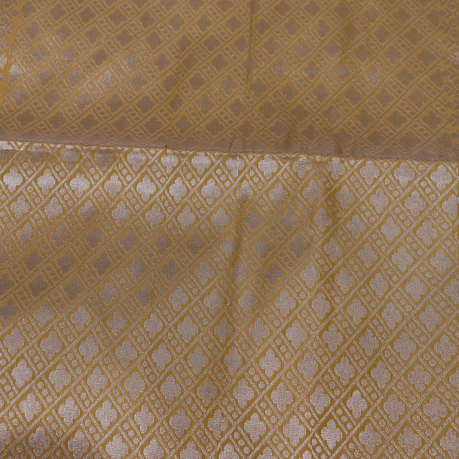 Semi Soft Silk  Dark Onion  Shade with  Sandel Colour - Vaishali Silks