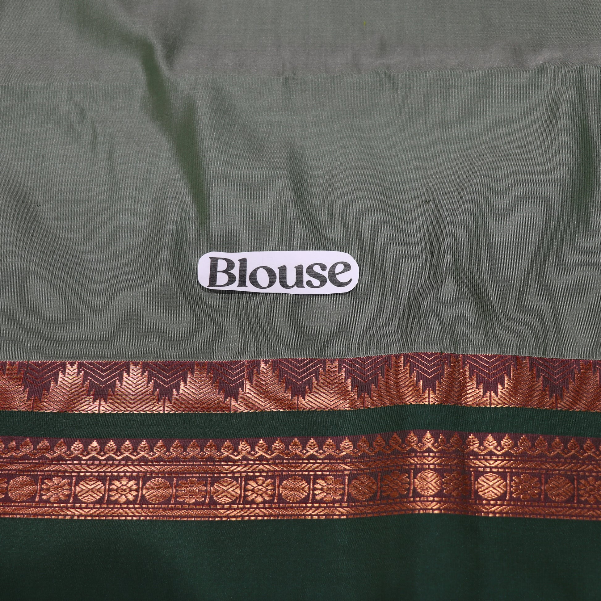 Semi Soft Silk Saree Green Colour - Vaishali Silks