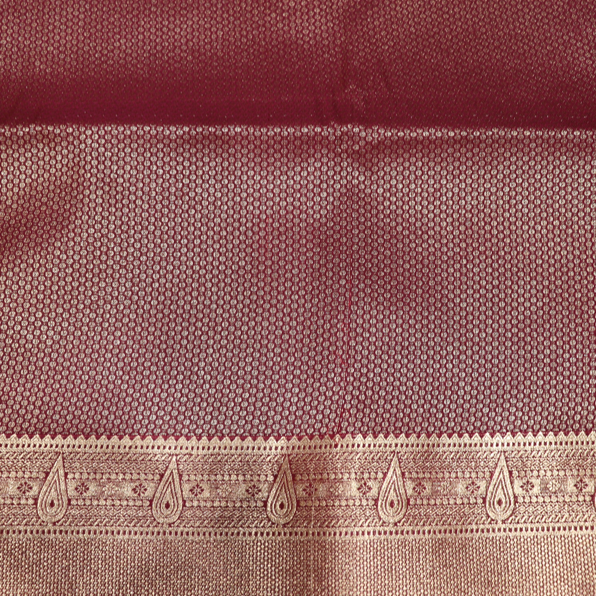 Semi Soft Silk Saree  Ramar Blue With Meroon - Vaishali Silks