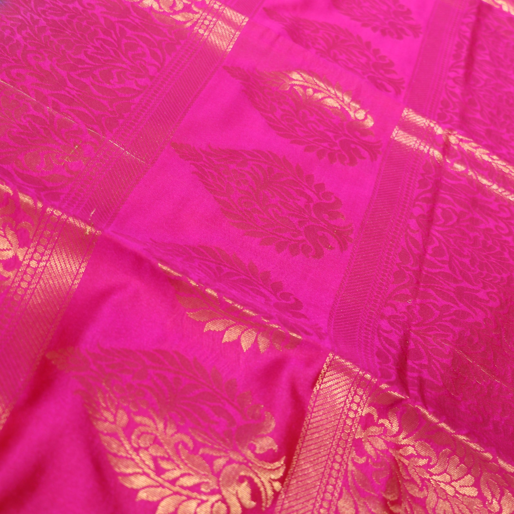 Semi Soft Silk Saree Ramar Blue WIth Pink - Vaishali Silks