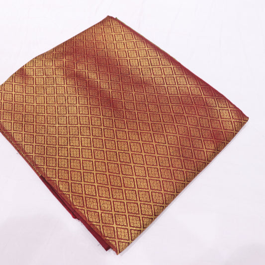 Semi Soft Jute Silk Saree Green With Red - Vaishali Silks
