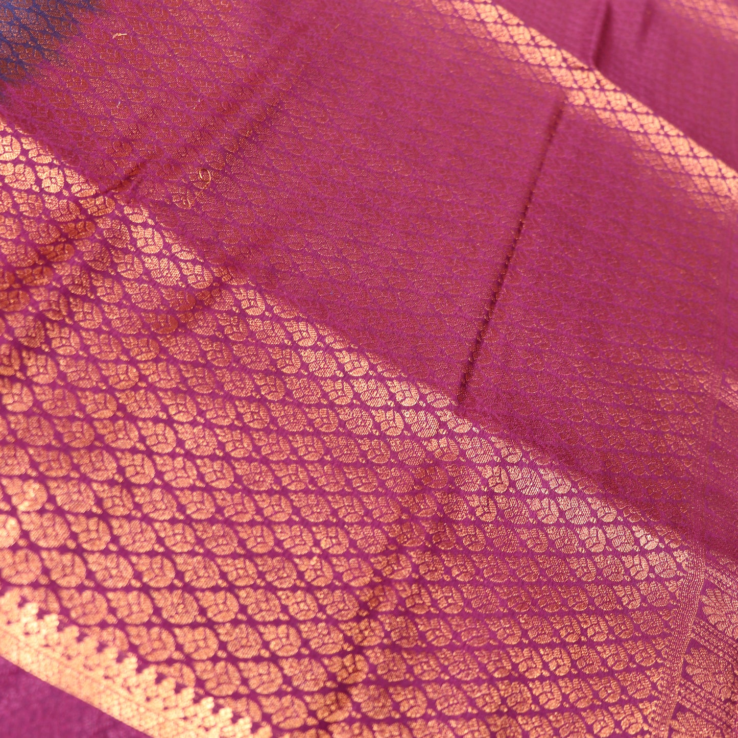 Semi Soft Silk Saree Blue  With  Voilet Colour - Vaishali Silks