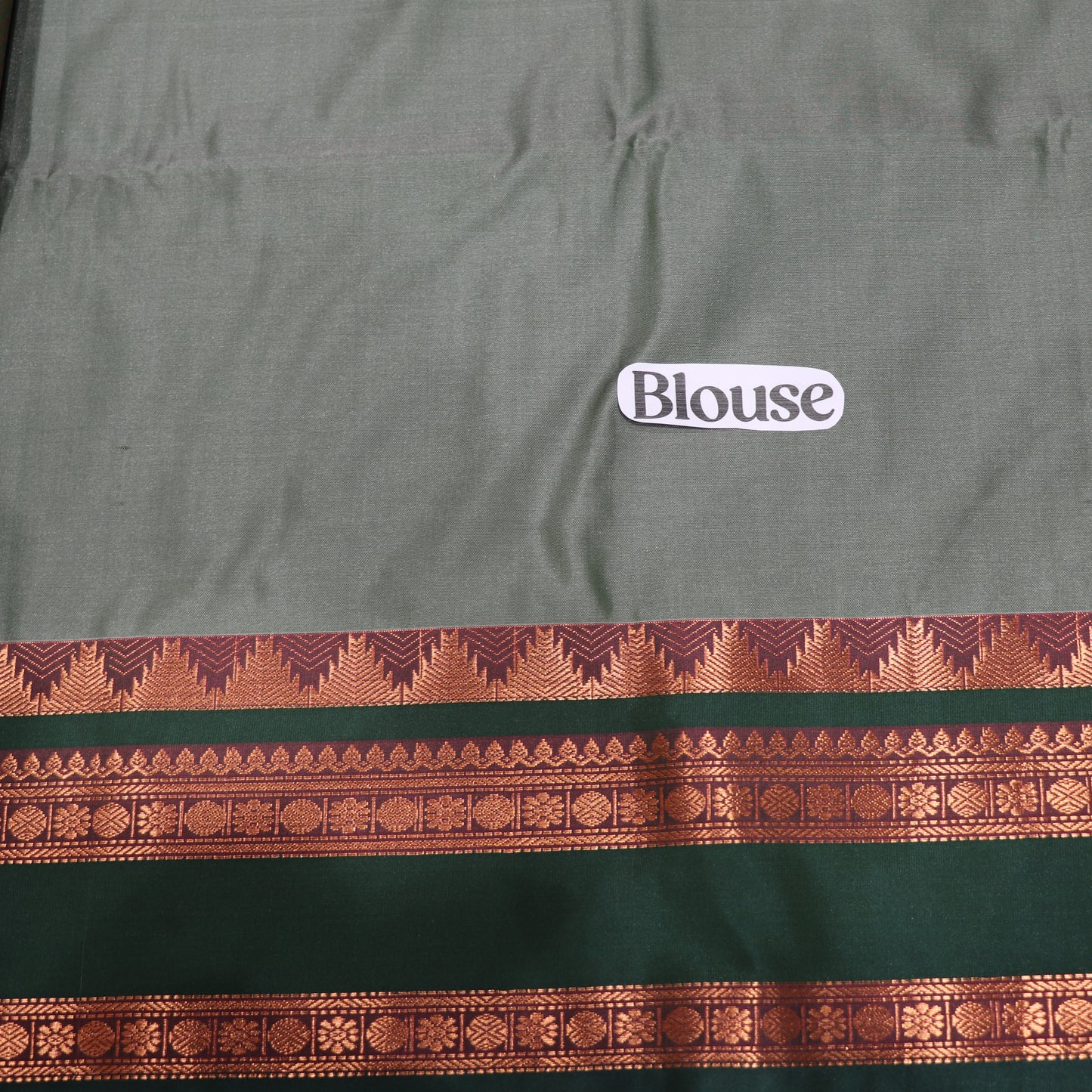 Semi Soft Silk Saree Pink With  Green - Vaishali Silks