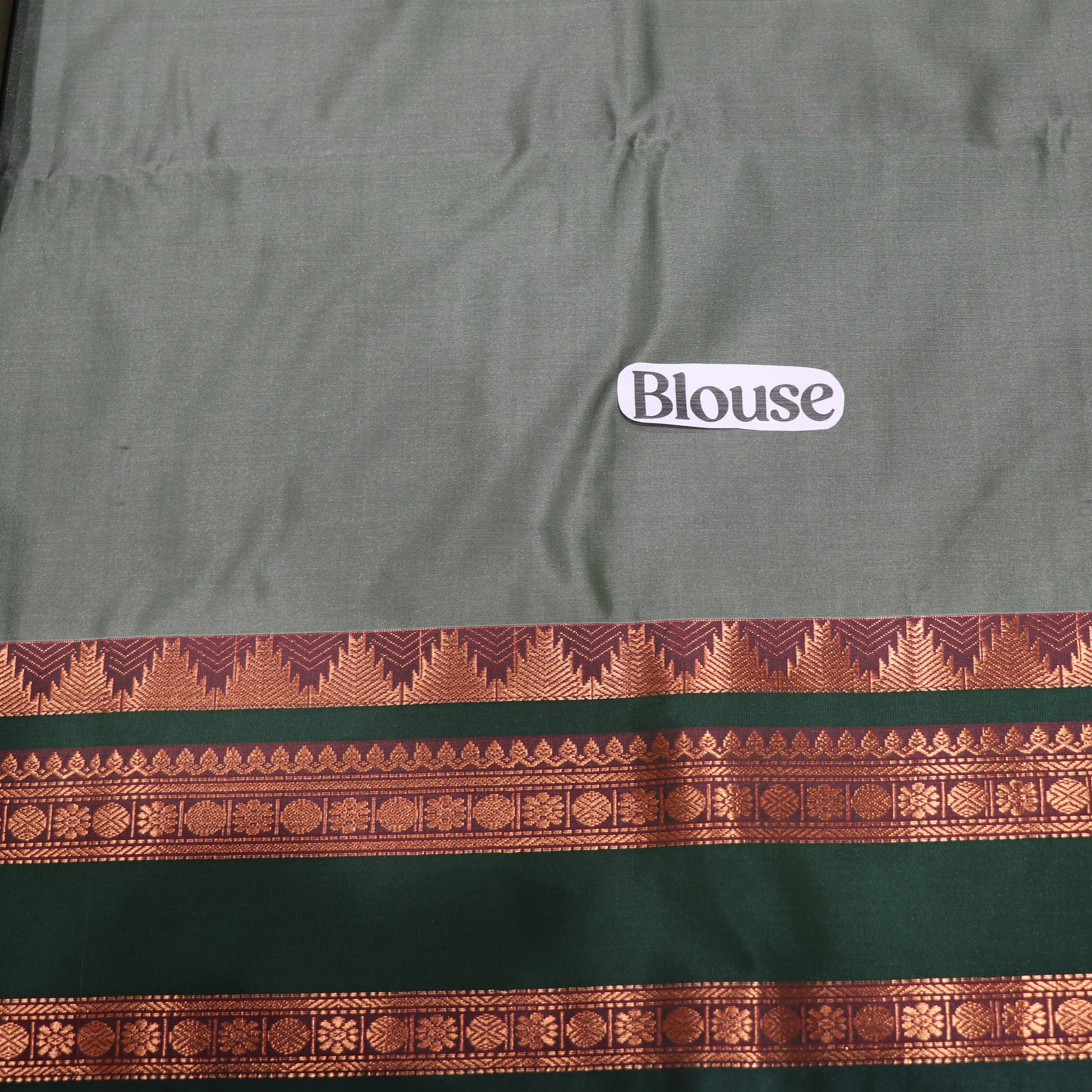 Semi Soft Silk Saree Pink With  Green - Vaishali Silks