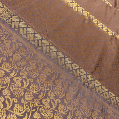 Semi Soft Silk Saree Brown Colour - Vaishali Silks