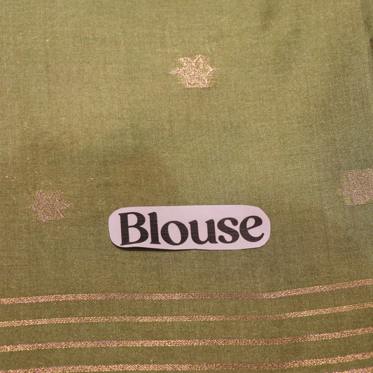 Semi Tussar Saree Green Colour - Vaishali Silks