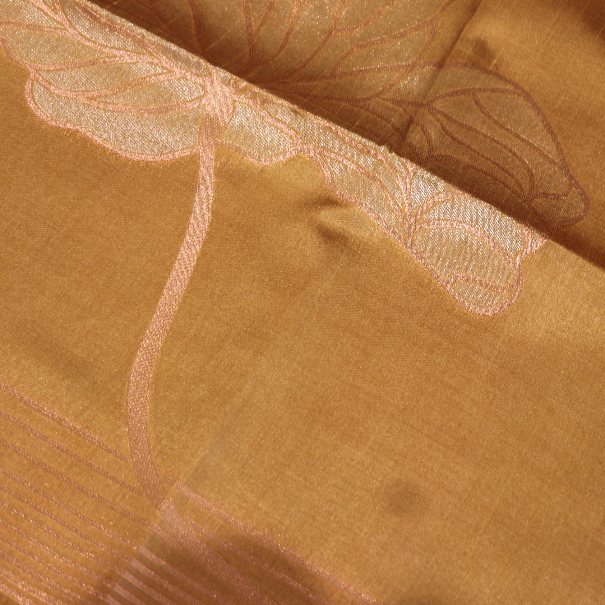 Semi Tussar Saree  Golg  Colour - Vaishali Silks