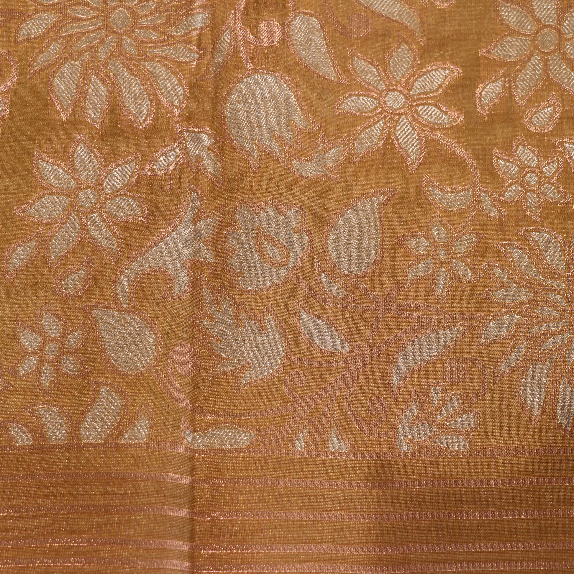 Semi Tussar Saree  Golg  Colour - Vaishali Silks