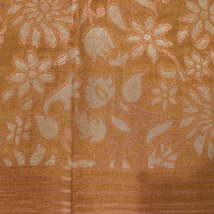 Semi Tussar Saree  Golg  Colour - Vaishali Silks