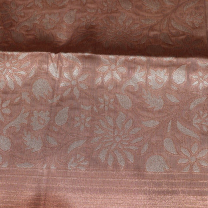 Semi Tussar Saree  Light Brown - Vaishali Silks