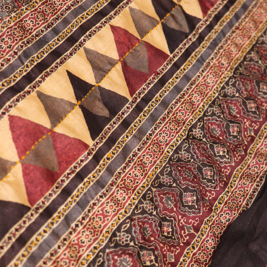 Semi Tussar Yellow Colour - Vaishali Silks